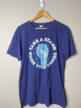 Charlie Hustle Wash Hands Tshirt Medium
